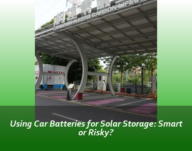 Using Car Batteries for Solar Storage: Smart or Risky?